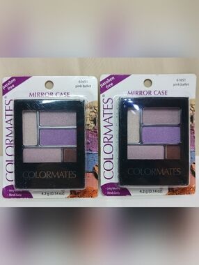 Lot Of 2-Colormates Mirror Compact Eyeshadow / 61651-Pink Ballet / Discontinued